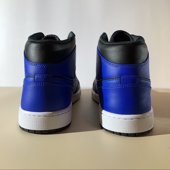 Air Jordan 1 Mid Black Royal Blue Multiple sizes - Picture 3 of 6